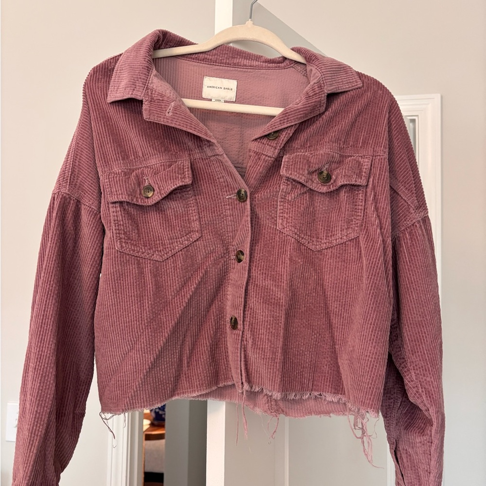 American Eagle Outfitters Mauve Button Down Shirt